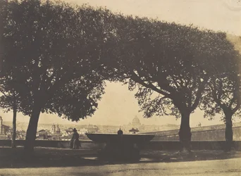 Utsikt från den franska akademin vid Villa Medici, ca. 1852.