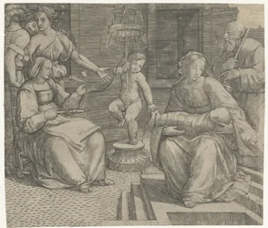 Helig familj med Elisabeth och Johannes Döparen