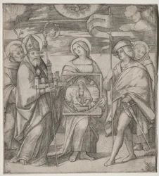Skyddshelgonen av Bologna, ca. 1515-1520.