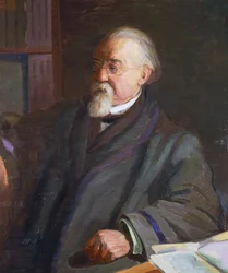 Porträtt av Cesare Lombroso (1835-1909), italiensk antropolog och kriminolog, av Giacomo Grosso (1860-1938)