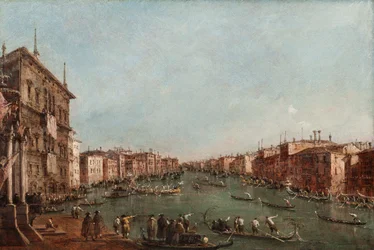 En regatta på Canal Grande, Venedig