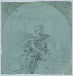 Design för Allegory of Painting