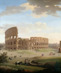 Rom, utsikt över Colosseum