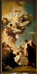 Jungfruns antagande. Målning av Piazzetta Giambattista (1682-1754)