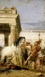 Alexander tämjer Bucephalus
