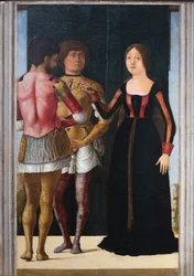 Brutus, Lucretia och Collatinus, ca 1490 (olja och tempera på pannå)