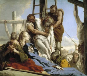 La Descente de Croix - Nedstigningen från korset - Tiepolo, Giandomenico (1727-1804) - 1772 - Olja på duk - 124x144 - Museo del Prado, Madrid La Descente de Croix