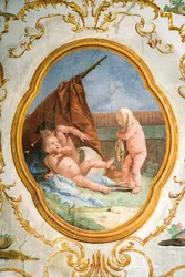 Fresk från Putti-rummet, i Foresteria (gästhuset) 1757