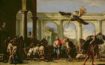 Jesus helar den förlamade vid poolen i Bethesda, c.1759