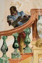 Morisk tjänare med en bricka, från rummet med karnevalsscener i Foresteria, 1757