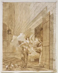 Befrielsen av St. Peter och St. John från fängelset, c.1770