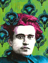 Porträtt av Antonio Gramsci, 2008 (blandteknik)