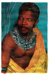 Porträtt av Nelson Mandela, 2011 (blandteknik)