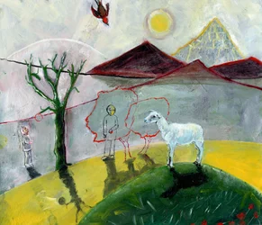 Äppeldagen, 2004 (olja på papper)
