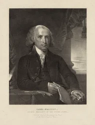 James Madison, Förenta staternas fjärde president, ca 1828 (litografi)