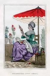 Blomsterförsäljare, 1700-talet 1882-1884.