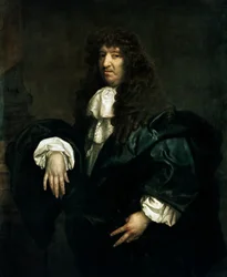 Porträtt av Samuel Butler, ca 1670-80 (olja på duk)