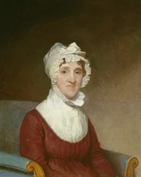 Sarah Homes Tappan (Mrs. Benjamin Tappan), 1814 (olja på trä)