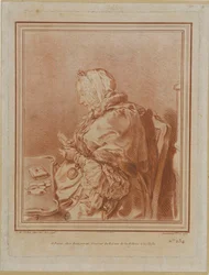 Porträtt av Madame Geoffrin 1699-1777, 1770.