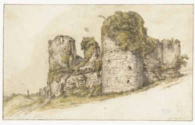 Utsikt över Château de César i Vau