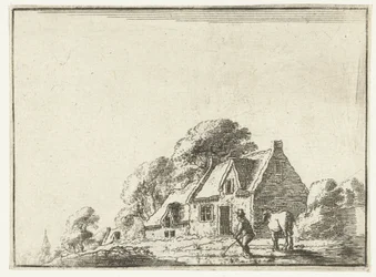 Landskap med en gård