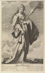 Frygiska sibylla, ca. 1635. Skapare: Gilles Rousselet, Abraham Bosse.