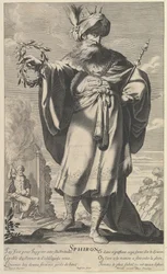 Sphiron, ca. 1639-40. Skapare: Gilles Rousselet, Abraham Bosse.