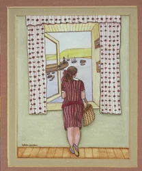 Harbour View, 1986 (akvarell på papper)