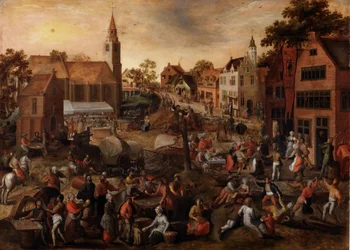 Feast of Saint George (olja på pannå)