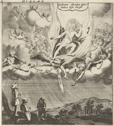 Kristus visar sig i himlen