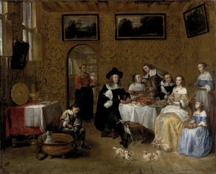 Porträtt av en familj