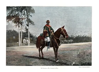 Boskapsskötare, Rio Grande do Sul, Brasilien, 1800-talet