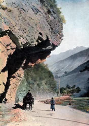 Rock nära byn Annaour, c1890