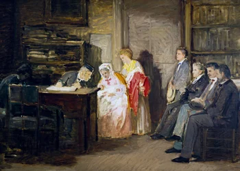 Civilstaten, av Gioacchino Toma (1836-1893), målning.