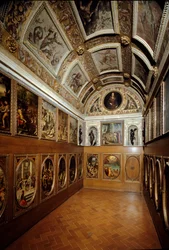 Utsikt över Studiolo av Francesco I de Medici