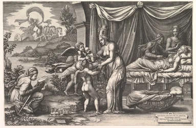 Allegori över födelse, 1558.