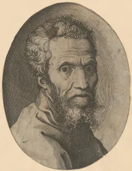 Porträtt av Michelangelo