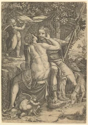 Venus och Adonis, ca. 1570.