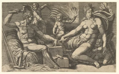 Venus och Vulcanus vid smedjan, ca. 1555.