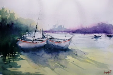 Misty Morning-båtar