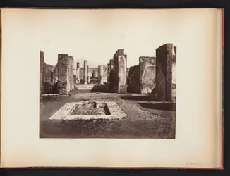 Vy över ruinerna av Casa di Pansa i Pompeji, Italien Casa di Pansa (Pompeii) (titel på objekt)