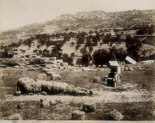 Agrigento: en vy över ruinerna av Jupitertemplet