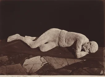 Mänsklig avgjutning, Pompeji,1873 (foto)