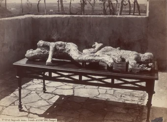 Mänskliga fotspår, Pompeji [Human Casts, Pompeii]