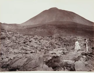 Gå på Vesuvius lava