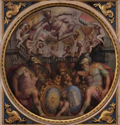Allegorier över kvarteren San Giovanni och Santa Maria Novella, 1563-1565