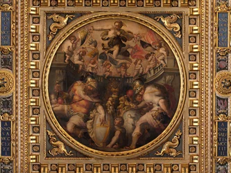 Allegorier över kvarteren Santo Spirito och Santa Croce