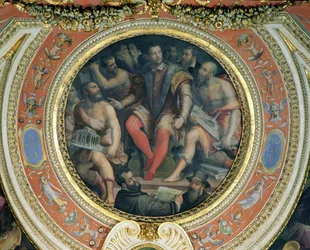 Cosimo I och hans konstnärer, från Sala di Cosimo I (se även 274607)