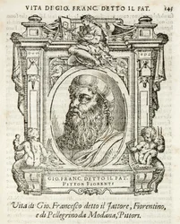Milano, Biblioteca Braidense, Vite de piv excellent, Giorgio Vasari 1568, Giovan Francesco Penni kallad Il Fattore