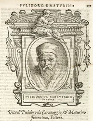 Milano, Biblioteca Braidense, Vite de piv excellent, Giorgio Vasari 1568, Polidoro da Caravaggio